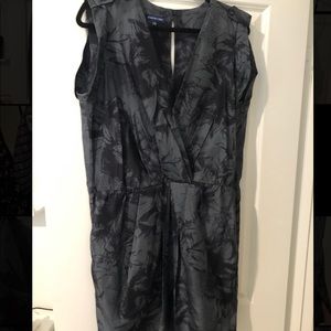 100% silk mini dress